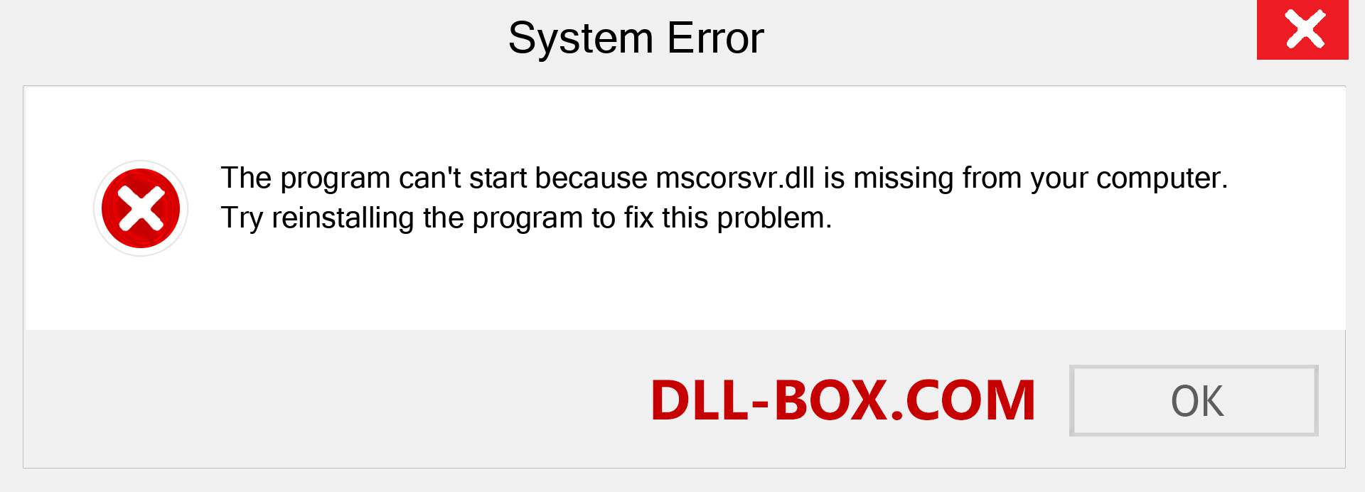  mscorsvr.dll file is missing?. Download for Windows 7, 8, 10 - Fix  mscorsvr dll Missing Error on Windows, photos, images